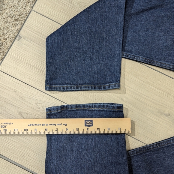 Abercrombie & Fitch size 4L 27 straight leg dark wash high rise jeans - Picture 6 of 8